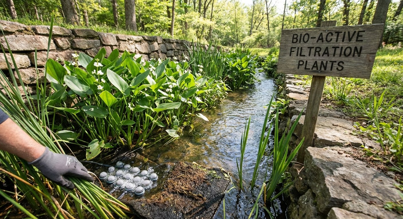 Vide ar augiem, kas simbolizē baktēriju novērstu aromātu un aizsprostojumu likvidēšanu