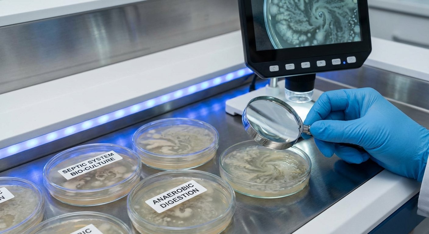 Baktēriju aktivitāte septiskā tvertnē notekūdeņu sadalē