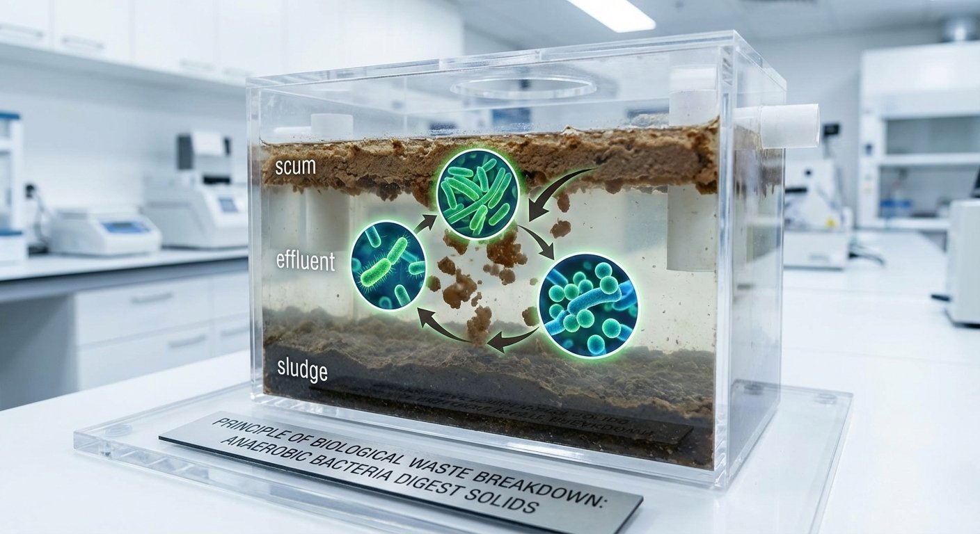 Bioloģisko baktēriju darbības principi septiskajās tvertnēs