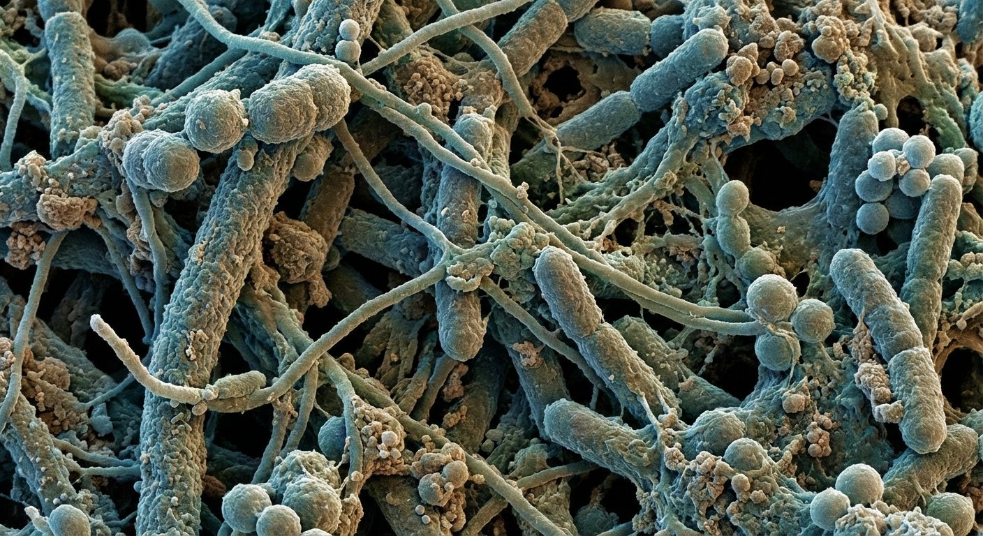 Mikroskopiskas baktēriju struktūras notekūdeņu attīrīšanā