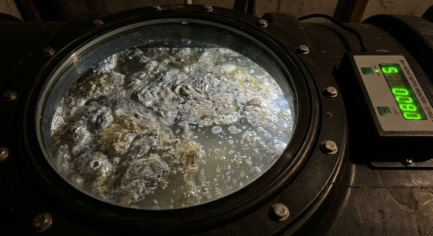 Baktēriju aktivitāte septiskajā tvertnē ar organisko vielu noārdīšanos